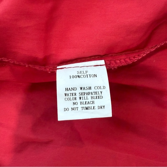 Pinch Miley Top Size Small NWT Puffed Sleeve in Deep Red - Picture 7 of 7